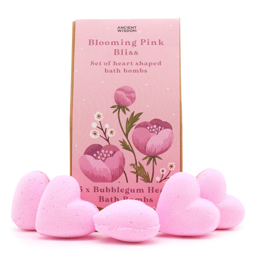 Blooming Pink Bliss Bath Heart Bath Bombs