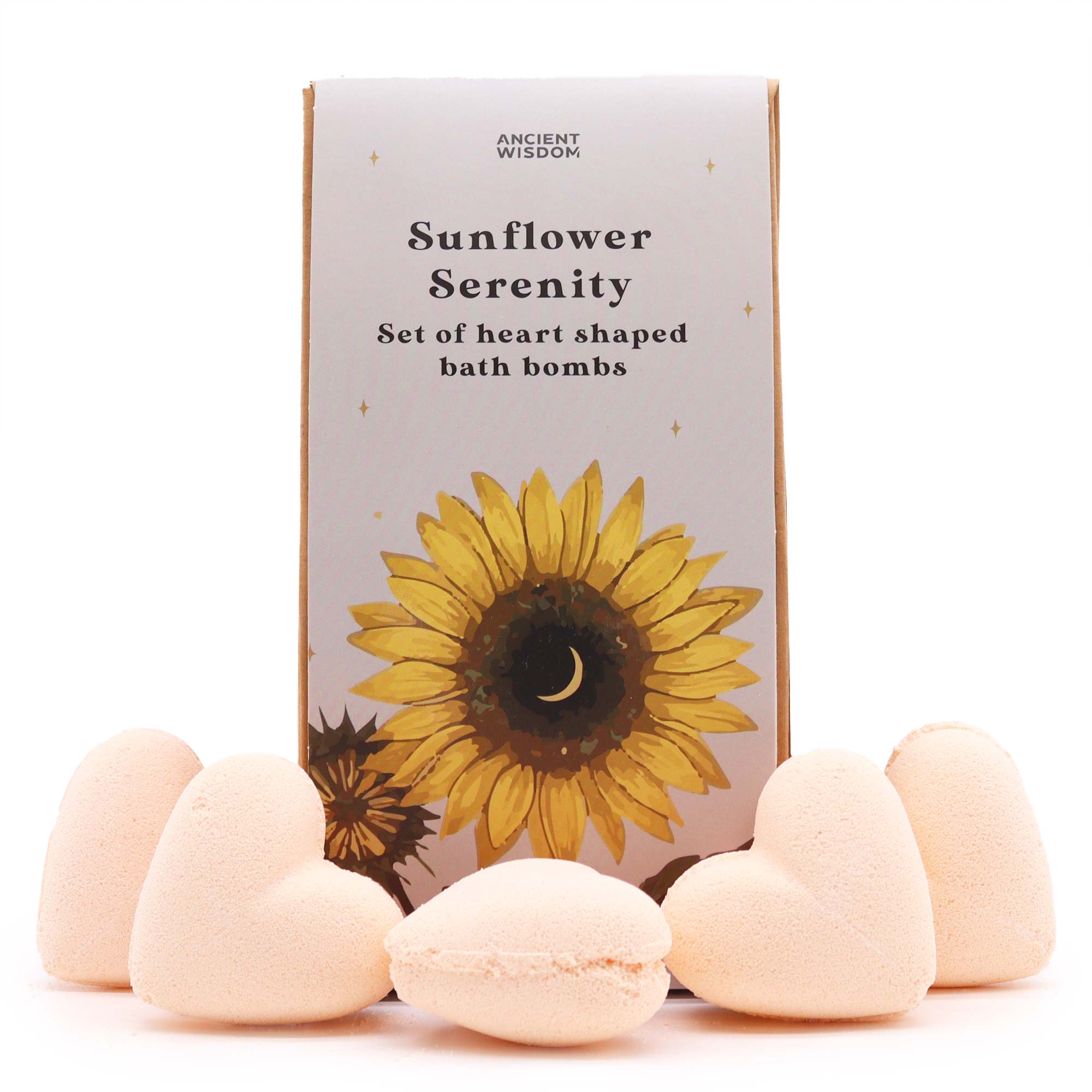 Sunflower Serenity Bath Heart Bath Bombs