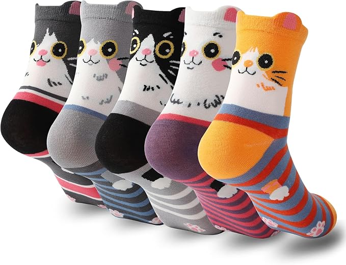 Cat Themed Socks Pair