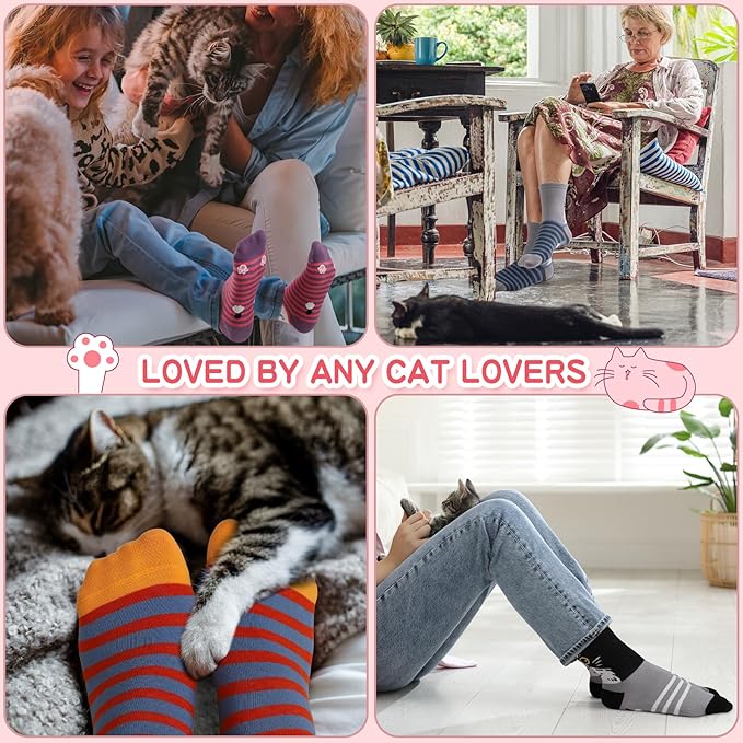 Cat Themed Socks Pair