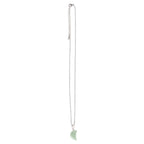 Green Aventurine Crystal Moon Necklace on Greeting Card