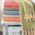 Chevron Soft Recycled Cotton Handloom Throw