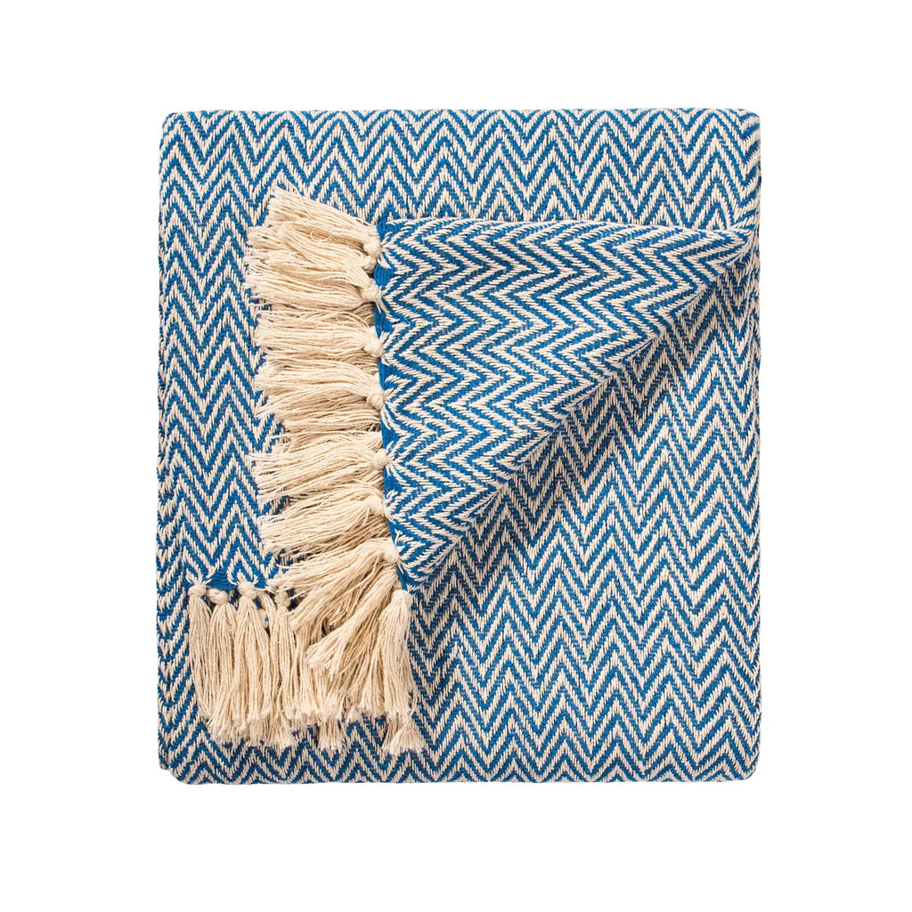 Chevron Soft Recycled Cotton Handloom Throw