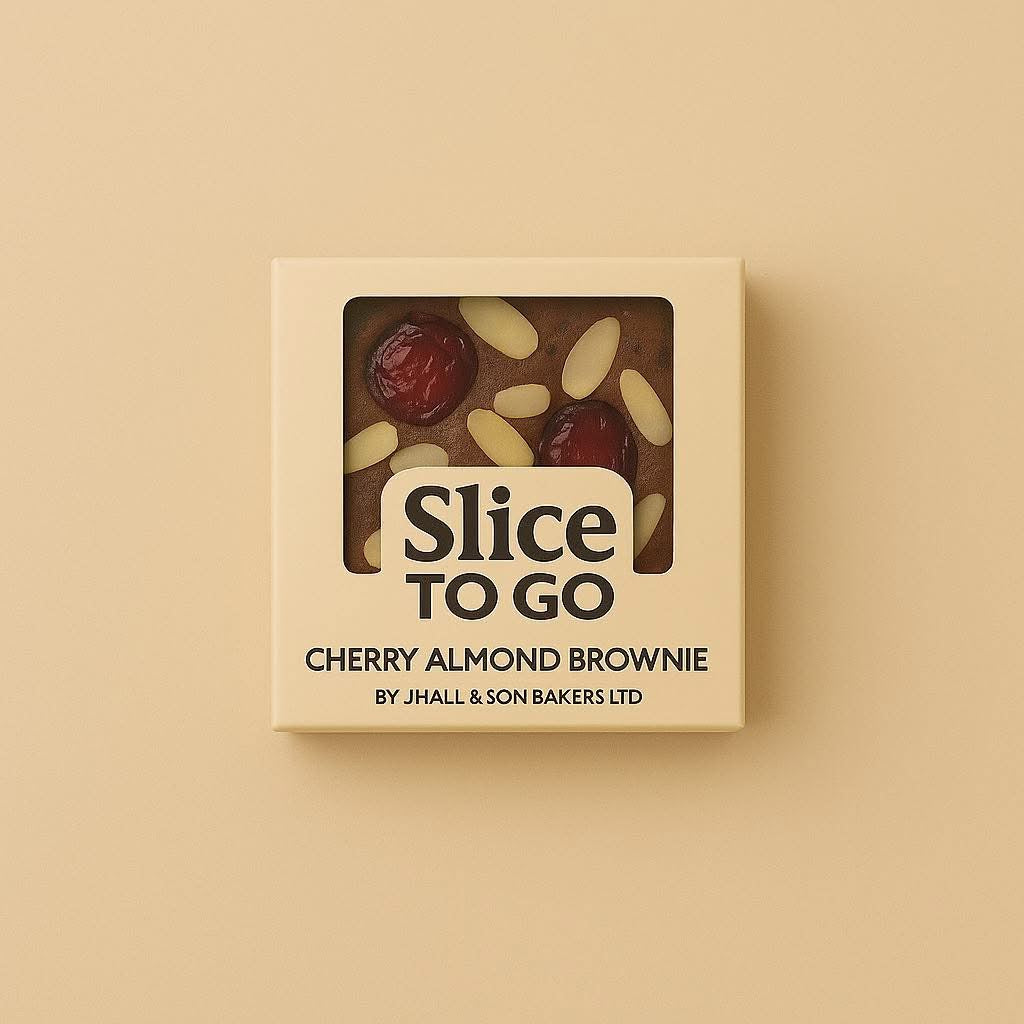 Slice To Go Cherry Almond Brownie Square